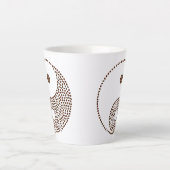 Koffieboon Yin/Yang Latte Mok (Voorkant)