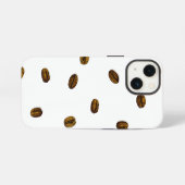 Koffieboonpatroon iPhone Hoesje (Achterkant horizontaal)