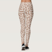 Koffieboonpatroon Leggings (Achterkant)