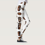 Koffieboonpatroon Leggings (Rechts)