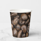 Koffieboonpatroon papieren bekers (Achterkant)