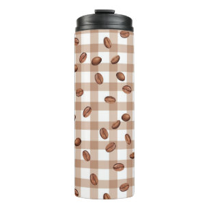 Koffieboonpatroon Thermosbeker
