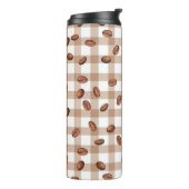 Koffieboonpatroon Thermosbeker (Gedraaid links)