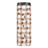Koffieboonpatroon Thermosbeker (Achterkant)