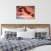 Koffiebord met koffiebonen canvas afdruk (Insitu (Slaapkamer))