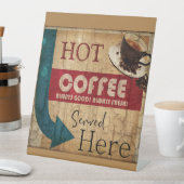  koffiebord reclamebord met voetstuk (Insitu)