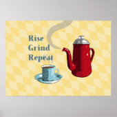 Koffiebord voor Middeleeeuw Poster (Voorkant)