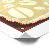 Koffieborden en labels collectie. Retro en vint Poster (Hoek)