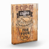 Koffieborrel: Koffiebeker Fotoblokken (Links)