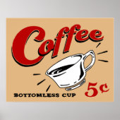 Koffiebotbeker Poster (Voorkant)
