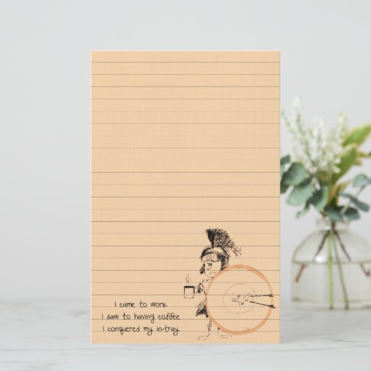 koffiebrander briefpapier (Staand voorkant)