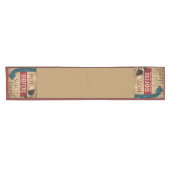  koffiebrander met korte tafel tafelloper (Horizontaal)