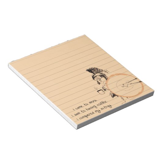 koffiebranderblok notitieblok (Schuin)
