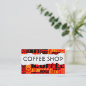 koffiebranderpapier visitekaartje (Staand voorkant)