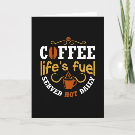 Koffiebrandstof Kaart (Voorkant)