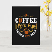Koffiebrandstof Kaart (Gele Bloem)