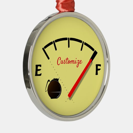 Koffiebrandstof met volledige Thunder_Cove Metalen Ornament (Rechts)