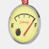 Koffiebrandstof met volledige Thunder_Cove Metalen Ornament (Links)