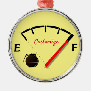 Koffiebrandstof met volledige Thunder_Cove Metalen Ornament