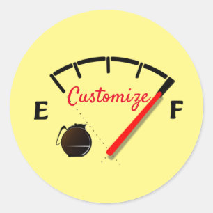 Koffiebrandstof met volledige Thunder_Cove Ronde Sticker