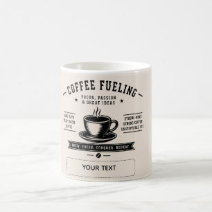 Koffiebrandstof – Motiverende gepersonaliseerde ko Koffiemok