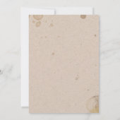 Koffiebridal Shower-uitnodiging Kaart (Achterkant)