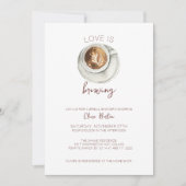 Koffiebridal Shower-uitnodiging Kaart (Voorkant)