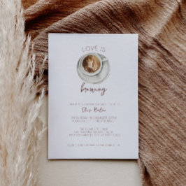 Koffiebridal Shower-uitnodiging Kaart