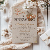 Koffiebridal Shower-uitnodiging Kaart