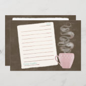 Koffiebriefkaart Notitiekaartje (Voorkant / Achterkant)