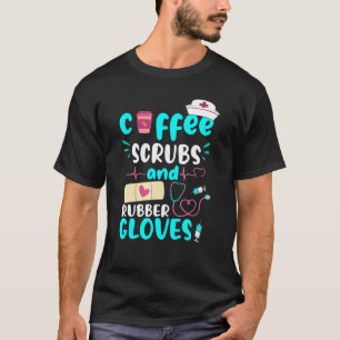 Koffiebrokjes Rubber handschoenen Rn geregistreerd T-shirt