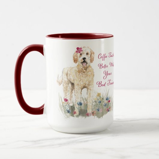 Koffiebroodjes beter...Golden Doodle Edition Mok (Links)