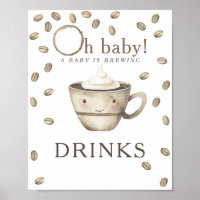 Koffiebrouwen babyshower drankjes