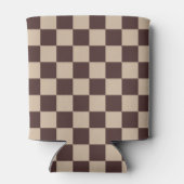 koffiebruin dambord blikjeskoeler (Achterkant)