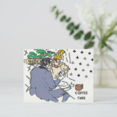 Koffiecafé,  Ansichtkaart Briefkaart (Staand voorkant)