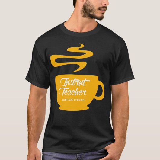 Koffiecafé in de kat t-shirt (Voorkant)