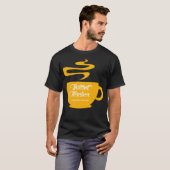 Koffiecafé in de kat t-shirt (Voorkant volledig)