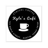 Koffiecafé mok zelfinktende stempel (Design)