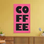 Koffiecanvas Canvas Afdruk (Insitu (Woonkamer))