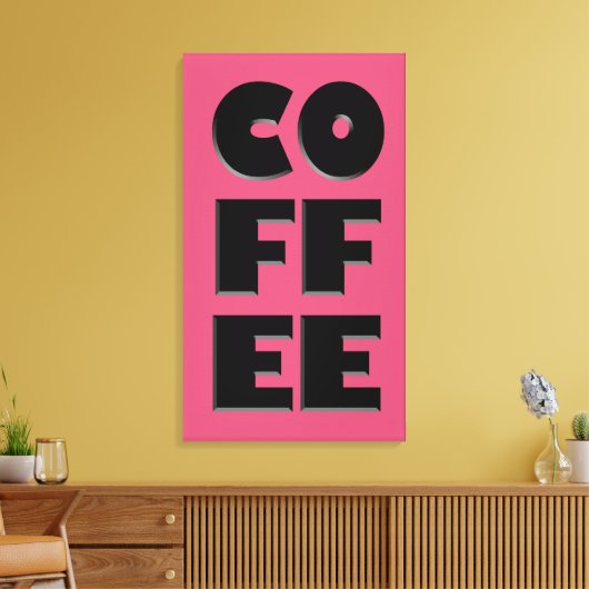 Koffiecanvas Canvas Afdruk (Insitu (Woonkamer))
