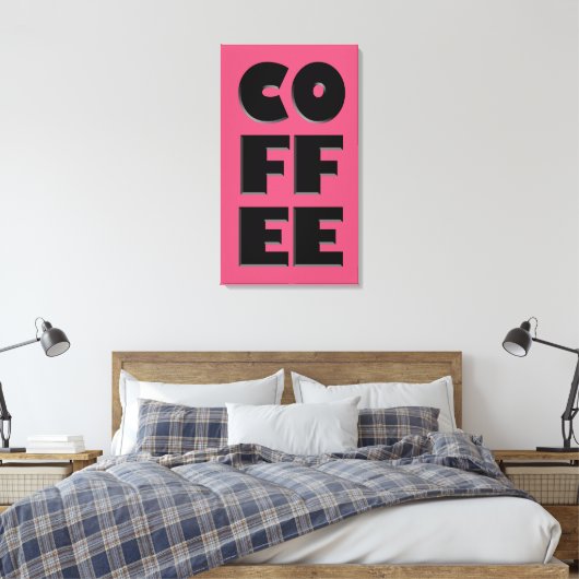 Koffiecanvas Canvas Afdruk (Insitu (Slaapkamer))