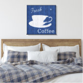 Koffiecanvas met weed canvas afdruk (Insitu (Slaapkamer))