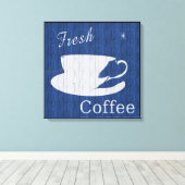 Koffiecanvas met weed canvas afdruk (Insitu (Houten vloer))