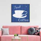 Koffiecanvas met weed canvas afdruk (Insitu (Woonkamer))