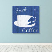 Koffiecanvas met weed canvas afdruk (Insitu (Houten vloer))