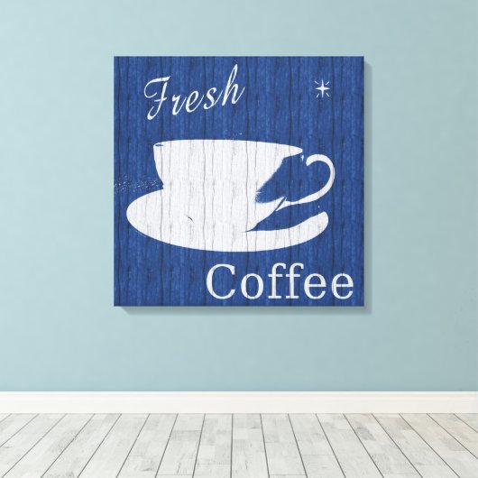 Koffiecanvas met weed canvas afdruk (Insitu (Houten vloer))