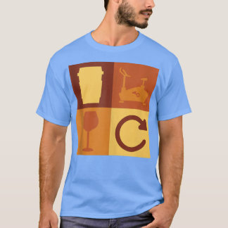 Koffiecentrifugewijn - Herhaal fitness kringloop   T-shirt