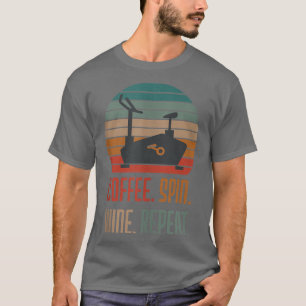 Koffiecentrifugewijn - Herhaal fitness kringloop T-shirt