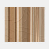 Koffiechocolade en karamelstrips fleece deken (Voorkant (Horizontaal))