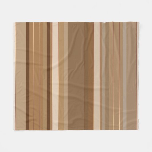 Koffiechocolade en karamelstrips fleece deken (Voorkant (Horizontaal))
